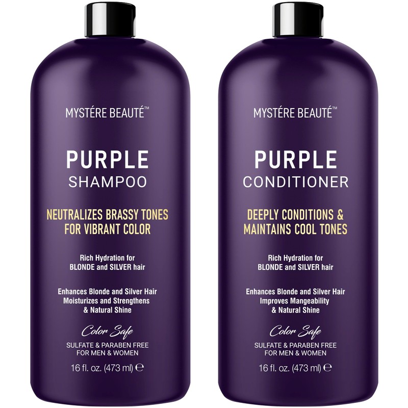 MYSTÉRE BEAUTÉ- Nuestro set de champú y acondicionador morado es