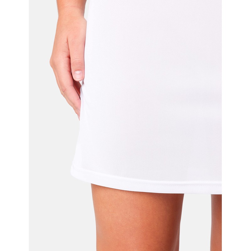 Bellivalini BLV50-271 Women's Smooth Petticoat V-Neck Adjustable Straps, White