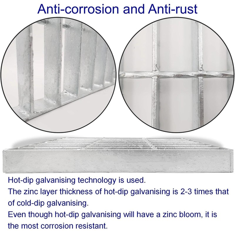 MOSINSBO Galvanized Steel Drain Grate 16x16 in for Vodaland Catch