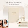 MeinBaby123® Linen Pregnancy Diary with Gold Engraving, Pregnancy Diary, Pregnancy
