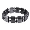 VIKI LYNN 2 Pcs Hematite Magnetic Bracelets for Women and