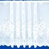 Maple Textiles Luxury Brilliant White Meghan Floral Net Curtain Sold