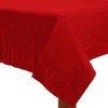 Plastic Tablecloth Reusable Rectangle Table Covers 54 in x 108 in for Tables Indoor or Outdoor Parties Birthdays Weddings Christmas (Red)