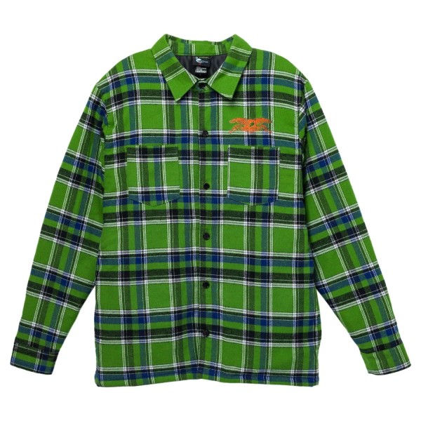 Anti Hero Skateboards Coat Basic Eagle Flannel Jacket Green/Blue Size