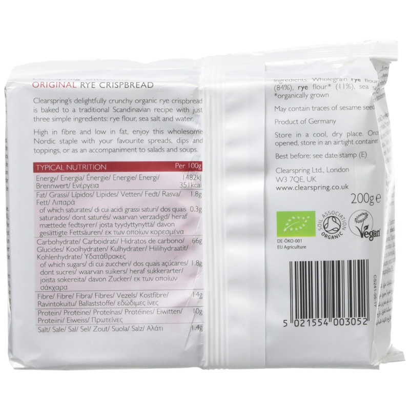 Clearspring Organic Rye Crispbread - Original