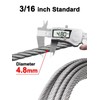 TooTaci 3/16" Wire Rope, 300FT T316 Stainless Steel Cable 3/16