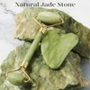 Jade Roller and Gua Sha Facial Tool Set for Redness
