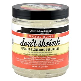 Aunt Jackie's Don't Shrink Flaxseed Elongating Curling Gel, 15 Ounce