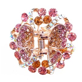 Crystal Burst Hair Clip - Light Pink (H437)
