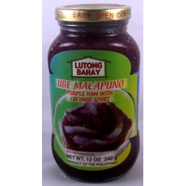 Lutong Bahay Ube-Macapuno Purple Yam with Coconut Sport 12 Oz (4-Pack)
