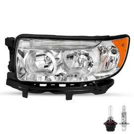SOCKIR Headlight Assembly Compatible with 06 07 08 Subaru Forester / 2007-2008 Subaru Forester w/o Sports Package Headlamp Driver Side w/Bulbs