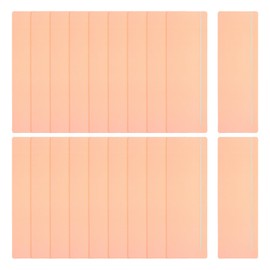 PATIKIL Guided Reading Strips, 20pcs Tracking Highlight Colored Overlay Bookmark Reduce Visual Stress Teaching Supplies with Line for Classroom, Light Orange