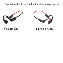 Lamshaw Compatible with Yistao Bone Conduction Headphones Charger, Magnetic Replacement Charger Compatible with Yistao X6, Compatible for DEMICEA X6 Bone Conduction Headphones (Black)