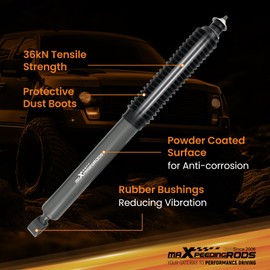 maXpeedingrods Fit 2.5-5.5" Lift Rear Shocks for Toyota Tacoma 2005-2023 2WD 4WD, G1 Series Upgraded Extended Shocks