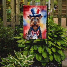 Caroline's Treasures DAC5817GF Welsh Terrier Patriotic American Garden Flag Mailbox Flag Decorative Yard Flag Banner Outside Patio Artwork Yard Flower Beds, Garden Size, Multicolor