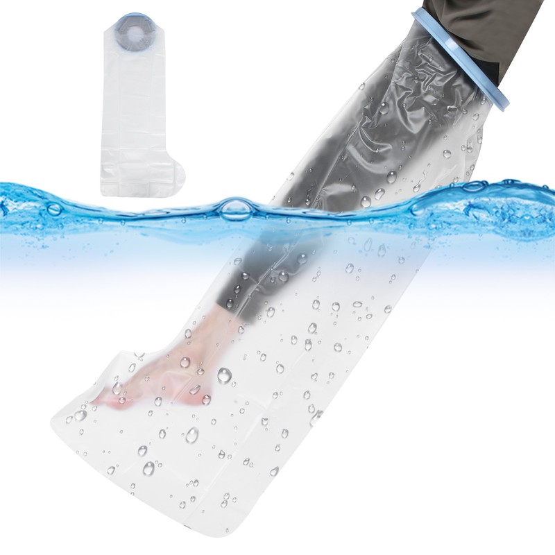 Adult Waterproof Leg Cast Cover Wound Fracture Bandage Dressing Protector