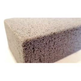 Handy Housewares Grill Cleaning Block - Non-Slip Grip Natural Pumice Stone BBQ/Flat Top Griddle Cleaner Brick (1-Pack)