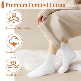 LmashRbaiw Men Socks,Womens Crew Socks,100% Cotton Socks,Boot Socks for Men,Womens Athletic Socks,Quarter Socks Women,Athletic Socks,Work Socks,Moisture Wicking Socks Women,Sheer socks(6 Pares)