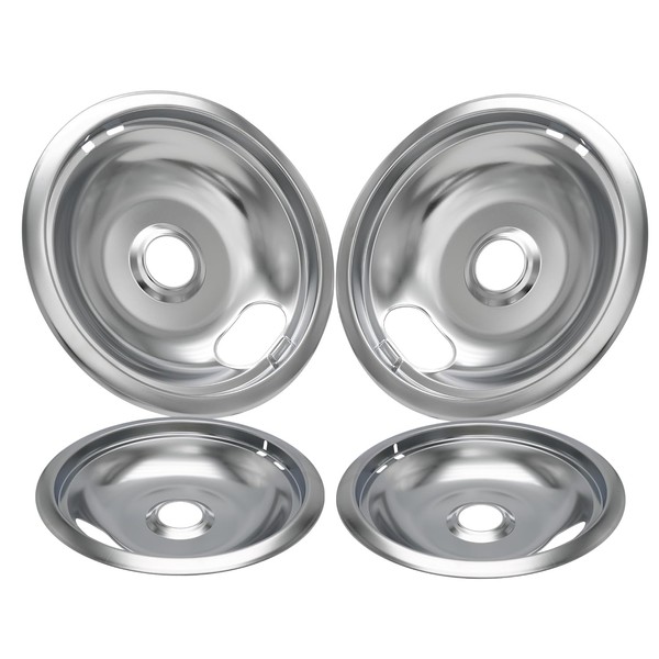 SANYCASA W10196405 W10196406 Electric Stove Drip Pans Perfect Fit for