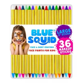 Squid Pintura Facial Y Corporal Para Niños Crayones Jumbo