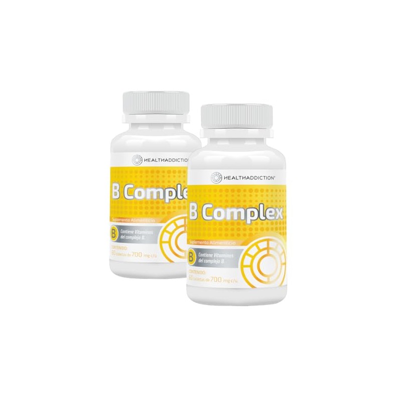 HEALTHADDICTION - 2 Pack Complejo B Vegano B Complex, Vitaminas