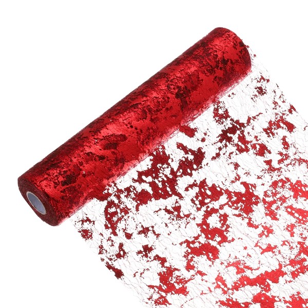 uxcell Wine Red Table Runner Roll 11.4" x 45 Feet