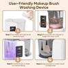 3 IN 1 Electric Makeup Brush Cleaner,Automatic Makeup Brush Cleaner
