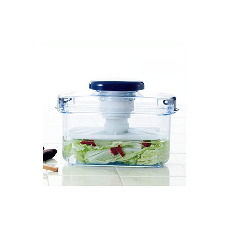 Squirrel R-10 Instant Pickle Container, Round Shape, Clear Blue, 29.4