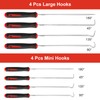 VOSSOT 8-Piece Mini Pick and Hook Set, Universal Needle Hook