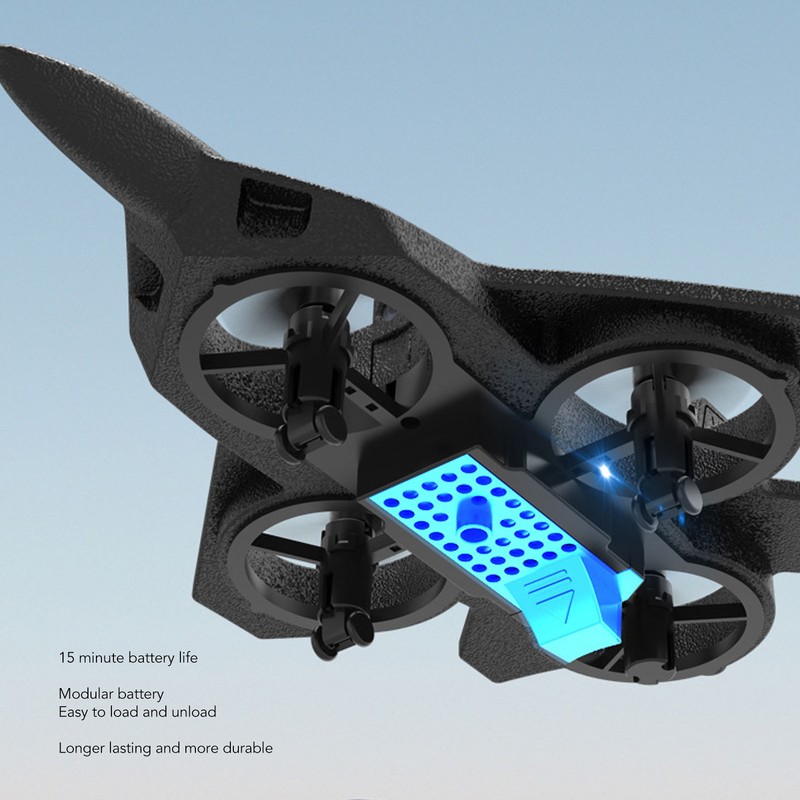 Remote Control Airplane Fighter Foam Stunt Fighter RC Quadcopter with