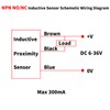 Lzcdelyxiao 5Pcs NO Normally Open NPN Inductive Proximity Sensor Switch