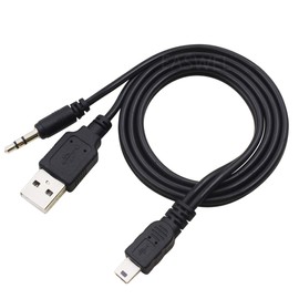 EASWEL 3.5mm AUX USB to Mini Audio Charger Cable for iHome IHM60 IHM61 IHM59 Speaker PC