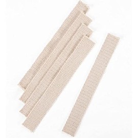 Lehman's 1" Wide Flat Wick for Kerosene Oil Lamps 100% Cotton 8" Long Pack of 5