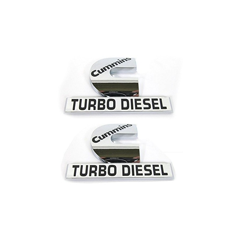 Yoaoo 2Pack Compatible with Cummins Turbo Emblem Badge High Output