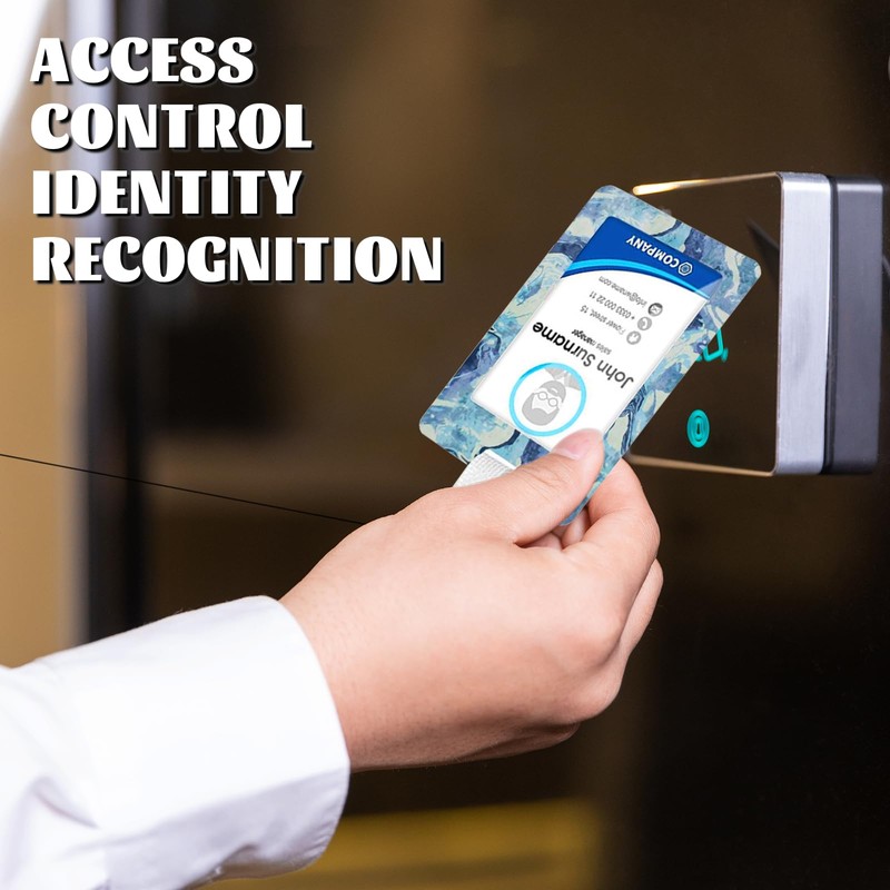 JKDHJK ID Card Holder with Strap, Card Holder with Rotating