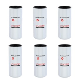 FLTRUCKTOP 6PCS LF14002NN Oil Filter Compatible With Cummins L9 2020 and Newer，An Upgrade of LF9009 and LF3000