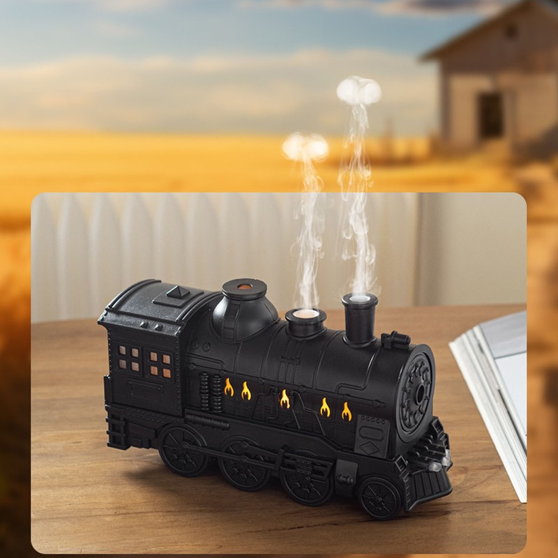 Aromatherapy Humidifier Innovative Train Shape Essential Oil Diffuser Cool Mist