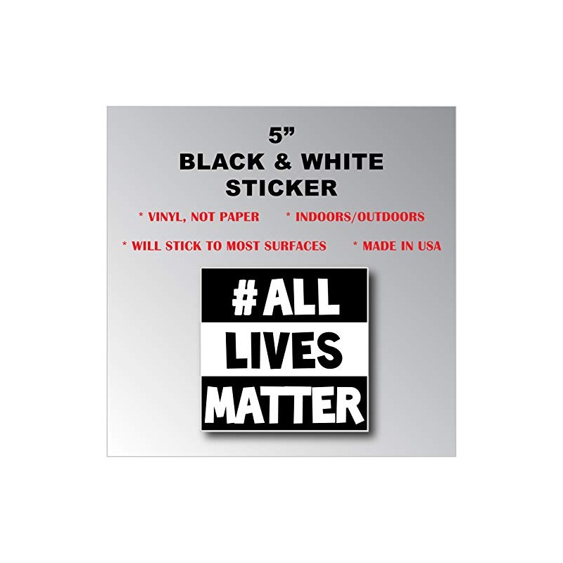 All Lives Matter ALM Square Sticker Decal (5)