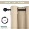 PONY DANCE Biscotti Beige Short Curtains - Half Window Privacy