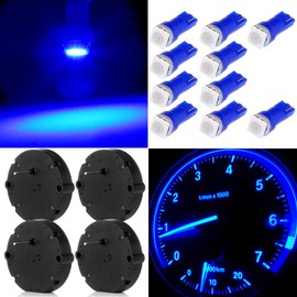 OCPTY 4Pcs X27.168 Instrument Cluster Gauge Stepper Motor Kit with 10Pcs T5 LED Light Bulbs - Fit for GM For Toyota For Honda For Ford For Chrysler For Chevy Silverados, Tahoes, Yukons, Suburbans