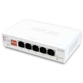 ASUS QG U1050, 5 Port 2.5G Unmanaged Switch, Support 4 Intelligent Modes, Home Network Hub, Office Ethernet Splitter, Plug and Play, Easy Setup, Desktop, Silent Operation