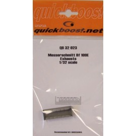 Quickboost QBT32023 1:32 Quickboost Messerschmitt Bf109E Exhausts (HAS kit) #32023