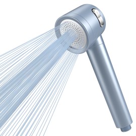 MEKO Shower Head with Filter High Pressure Hand Shower with 15 Layers Filter System, 1.5 m Hose, 3 Jet Types, Water-Saving Shower Head for Removing Residual Chlorine, Hard Water, Heavy Metal