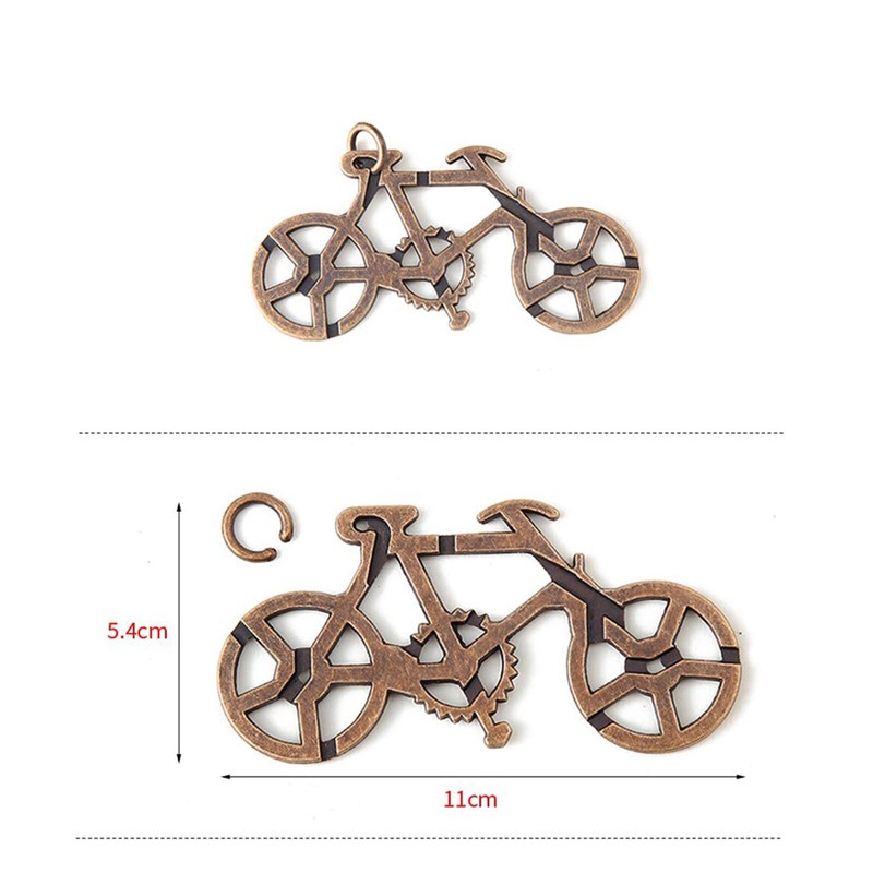 RoseFlower 15 pcs IQ Test Puzzle Metal Wire Puzzles Mind