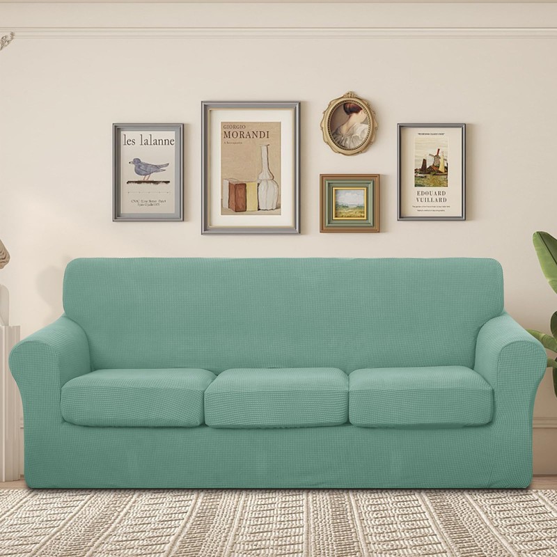 U-NICE HOME 4 Pieces Stretch Couch Cover Sofa Cover Washable