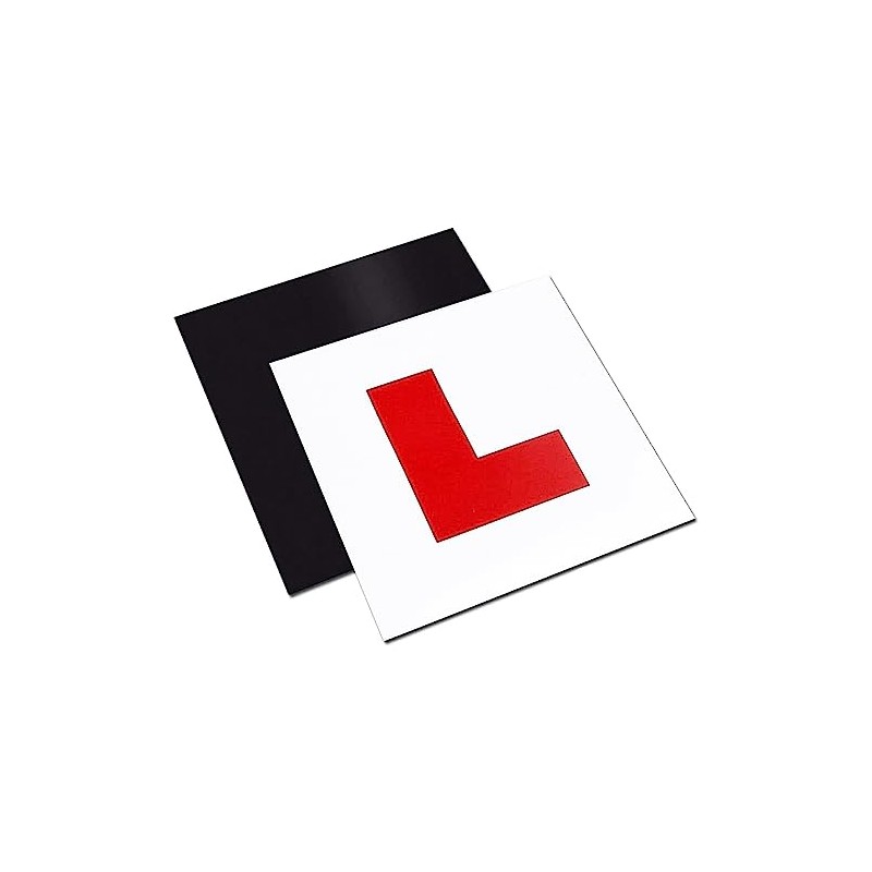 Zale Yardley Magnetic Car L Plates, 2 Pack Extra Thick