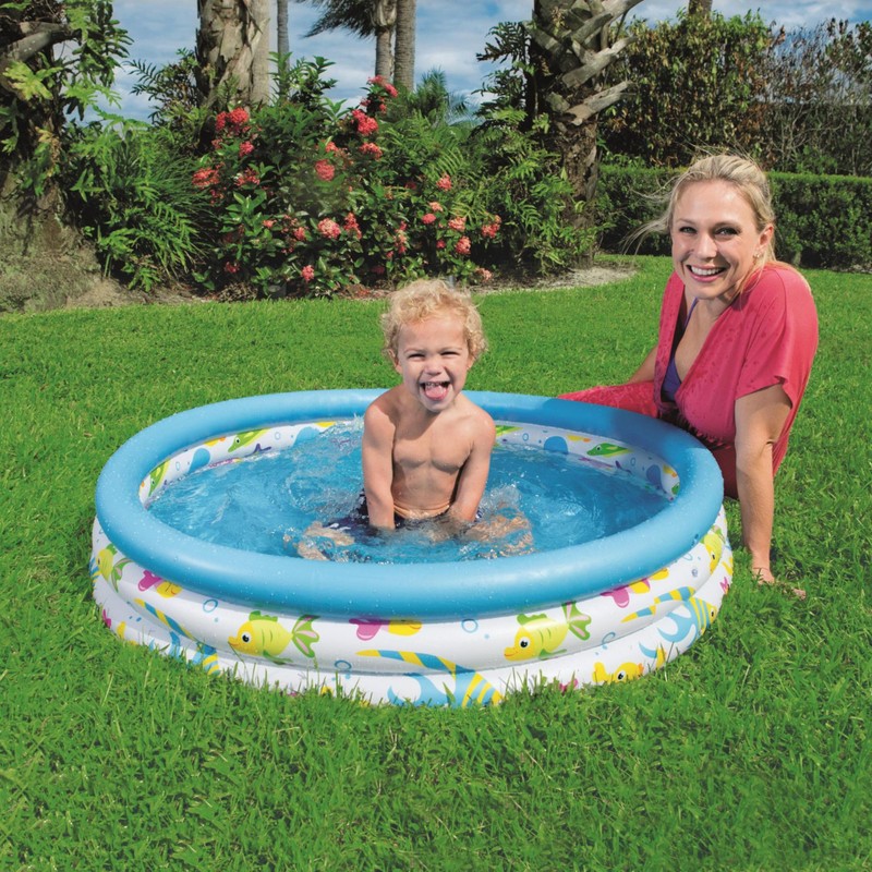 Bestway Ocean Themed Paddling Pool | Inflatable Pool for Kids,