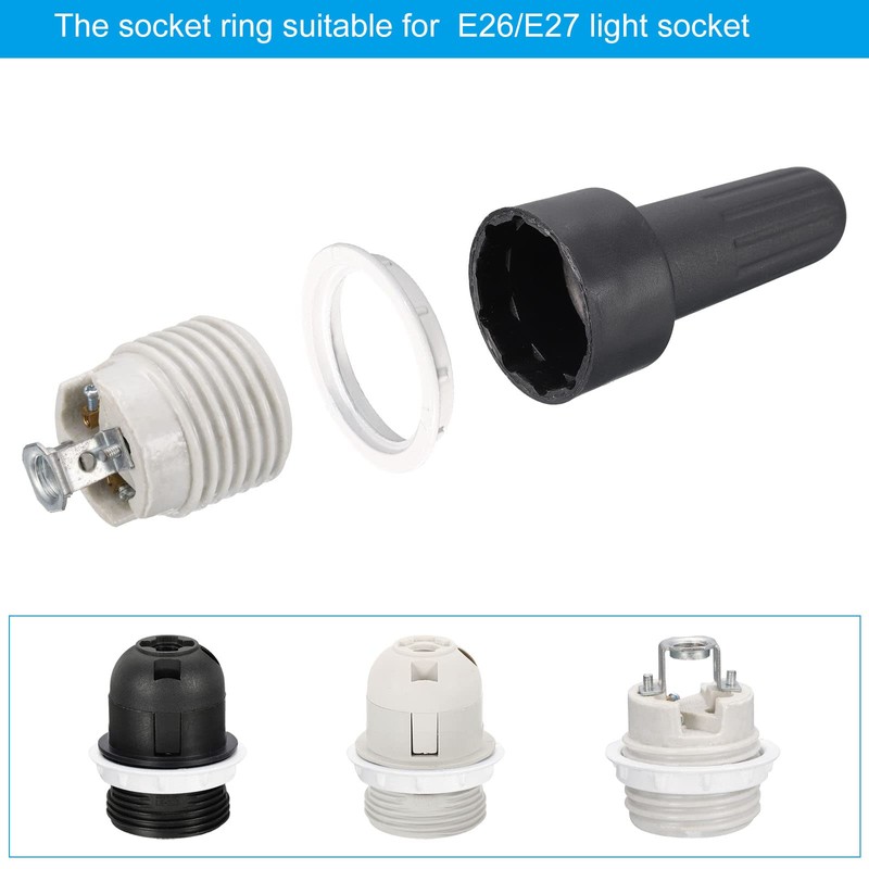 PATIKIL Socket Ring Removal Tool with Aluminum Lamp Shade Socket