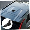 SOLUSTRE 1set Car Fin Antenna Cover Led Warning Lights Solar-Powered