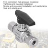 Ball Valve Stainless Steel 3Piece Type StraightThrough Ferrule Equipment SS316L